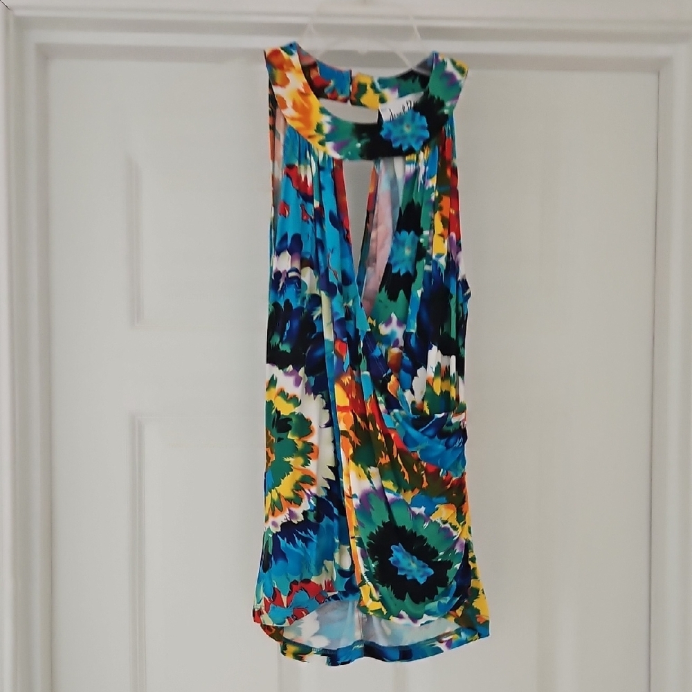 Joseph Ribkoff Colorful Sleeveless Blouse